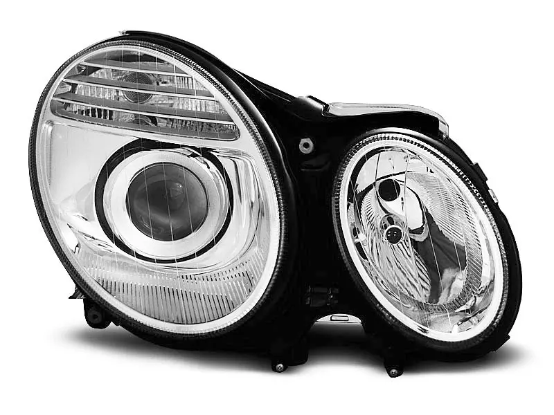 Frontlykter Mercedes-Benz E-Klasse (W211) 2002-2006 CHROME – bilde 5