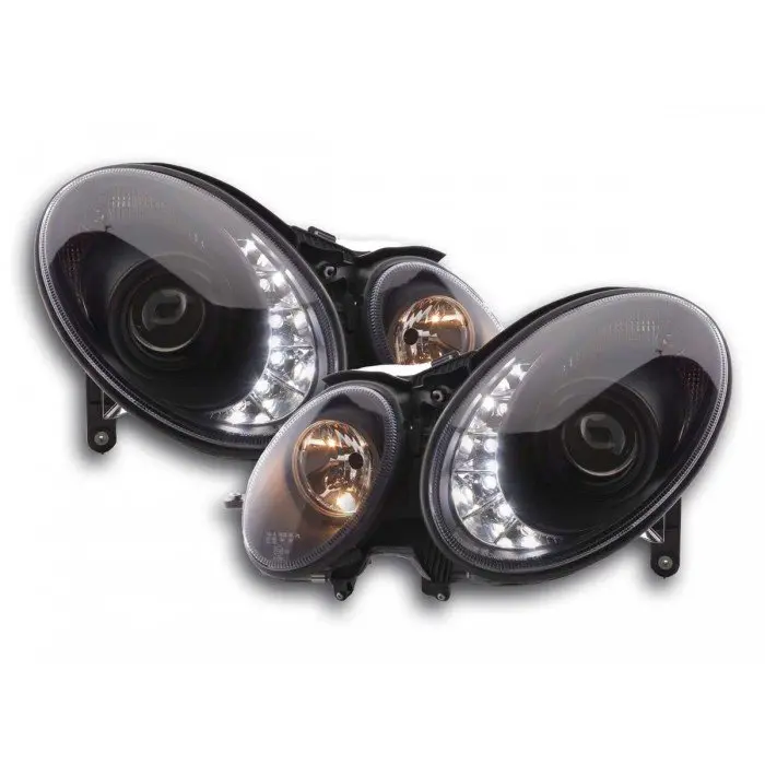 Frontlykter Mercedes-Benz E-Klasse (W211) 2002-2006 DAYLIGHT BLACK – bilde 6