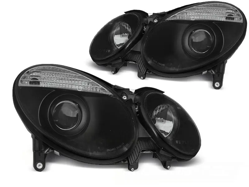 Frontlykter Mercedes-Benz E-Klasse (W211) 2006-2009 BLACK – bilde 2
