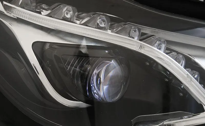 Frontlykter Mercedes-Benz E-Klasse (W212) 2013-2016 TRUE DRL BLACK – bilde 8