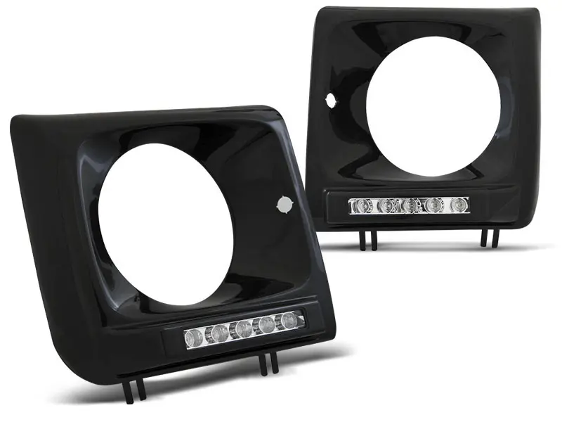 Frontlykter Mercedes-Benz G-Klasse (W461/W463) 2001-2012 FRAME LED DRL BLACK – bilde 4