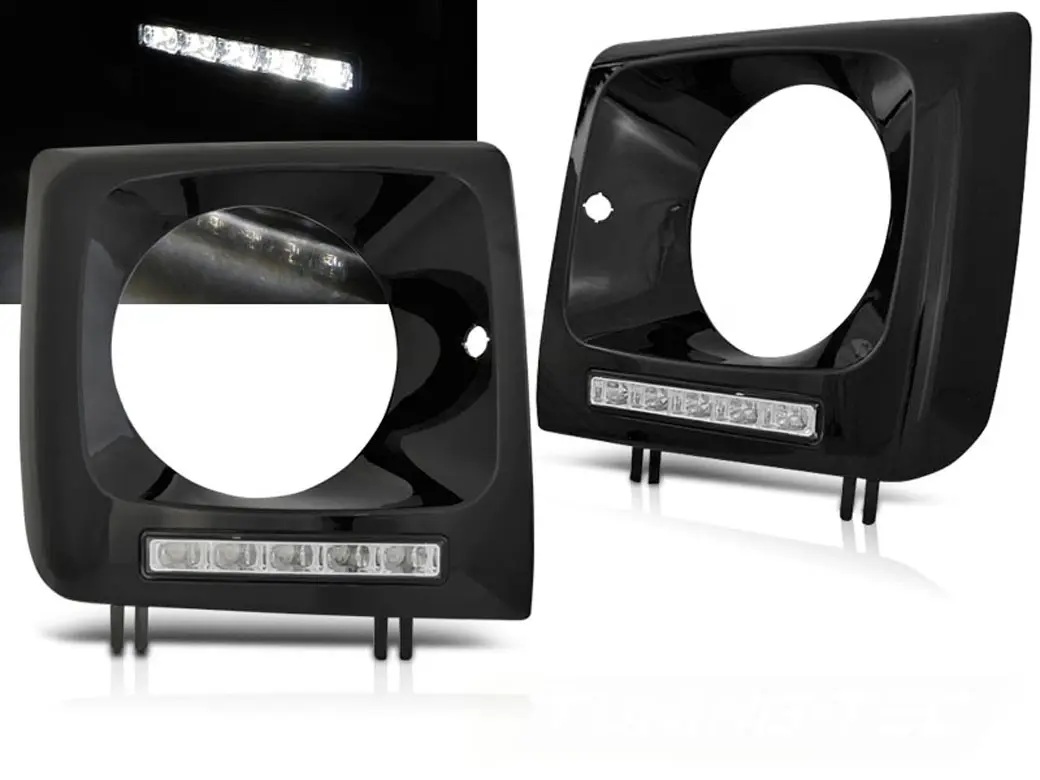 Frontlykter Mercedes-Benz G-Klasse (W461/W463) 2001-2012 LED DRL BLACK