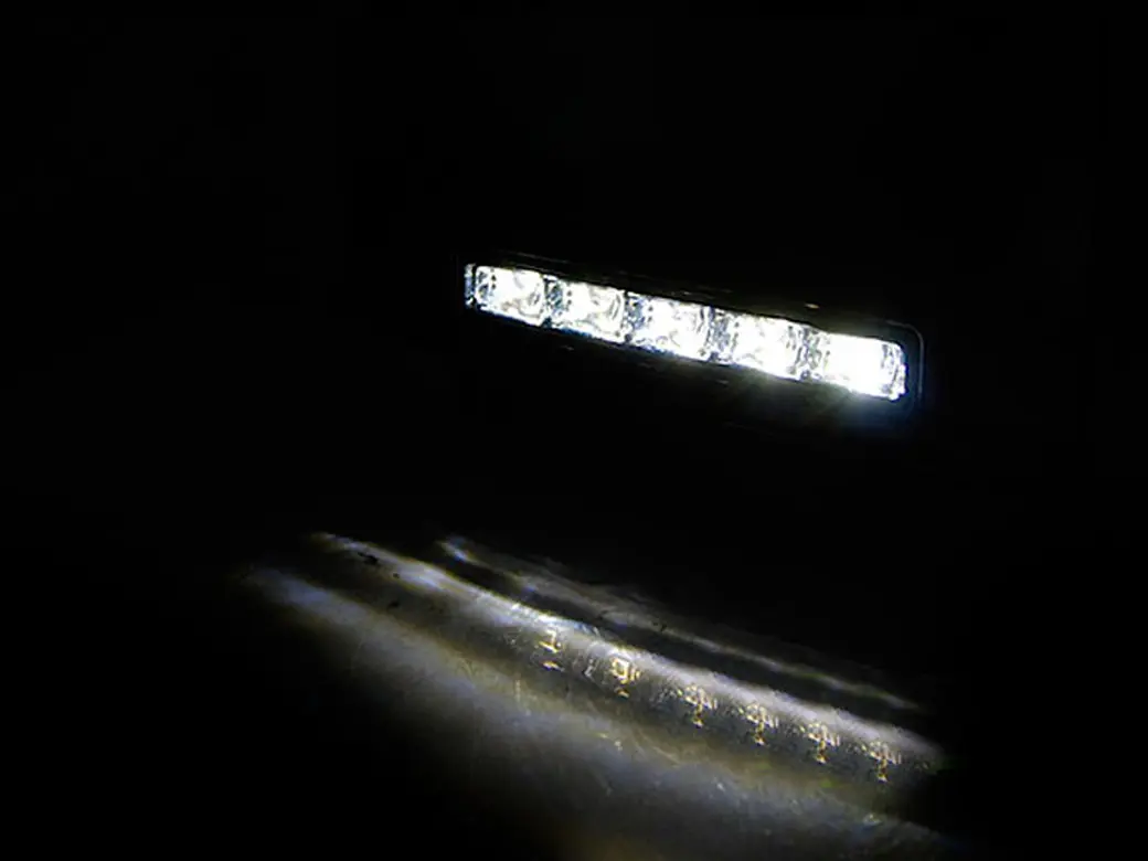 Frontlykter Mercedes-Benz G-Klasse (W461/W463) 2001-2012 LED DRL BLACK – bilde 2