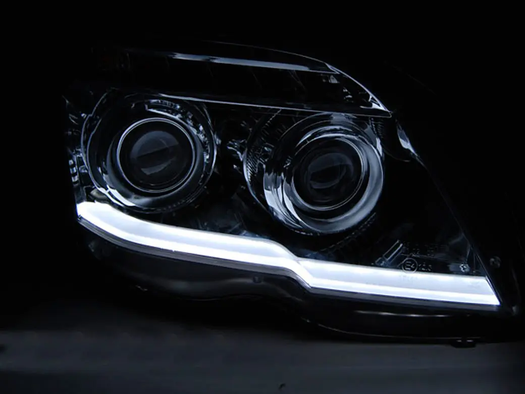 Frontlykter Mercedes-Benz GLK (X204) 2008 - 2012 │ TUBE LIGHT CHROME – bilde 2