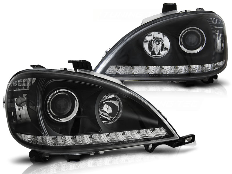 Frontlykter Mercedes-Benz M-Klasse (W163) 1998-2001 DAYLIGHT BLACK – bilde 2