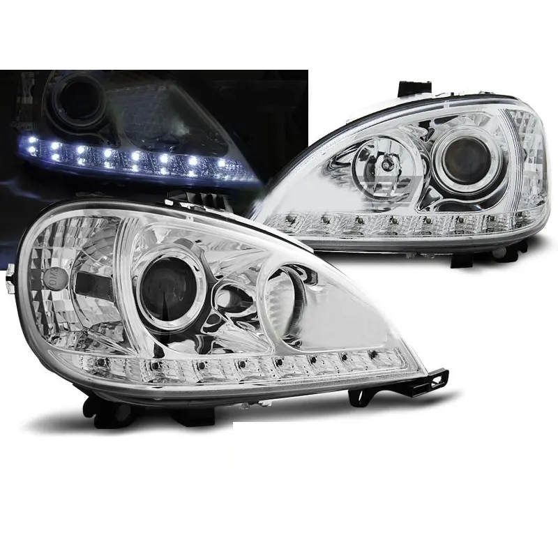 Frontlykter Mercedes-Benz M-Klasse (W163) 1998-2001 DAYLIGHT CHROME