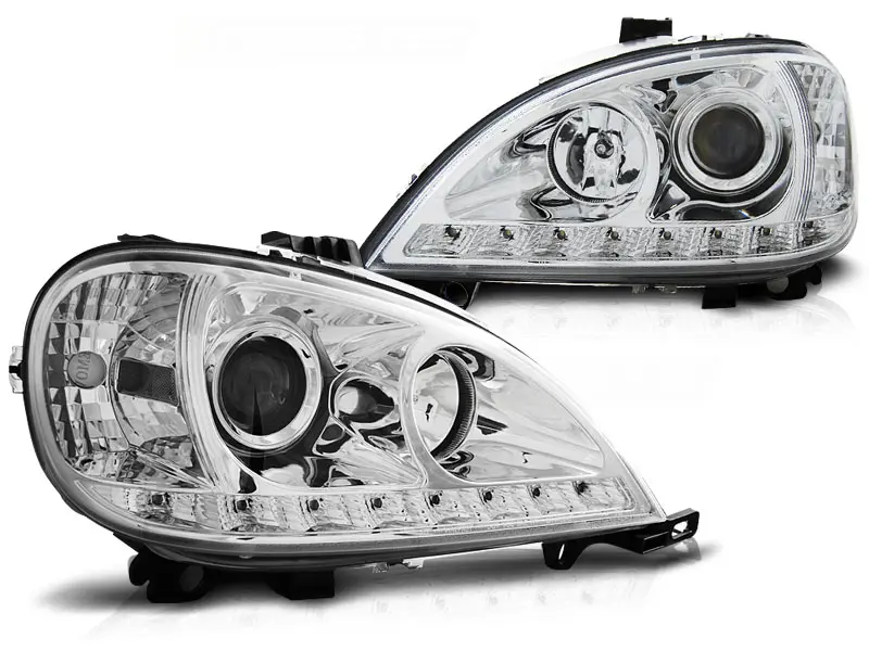 Frontlykter Mercedes-Benz M-Klasse (W163) 1998-2001 DAYLIGHT CHROME – bilde 2