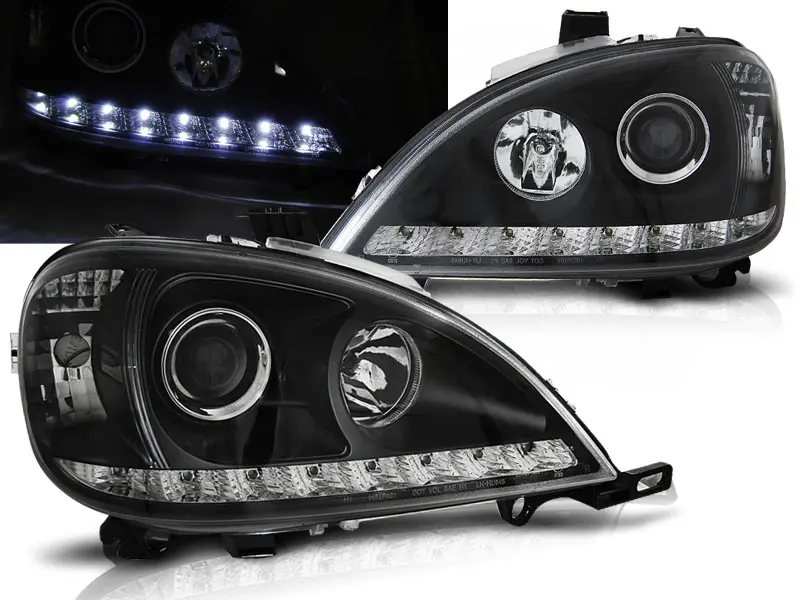 Frontlykter Mercedes-Benz M-Klasse (W163) 2001-2005 DAYLIGHT BLACK