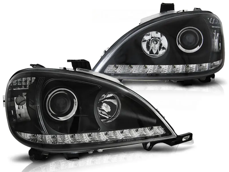 Frontlykter Mercedes-Benz M-Klasse (W163) 2001-2005 DAYLIGHT BLACK – bilde 3