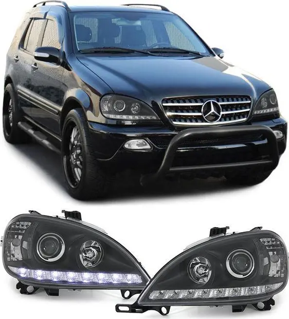 Frontlykter Mercedes-Benz M-Klasse (W163) 2001-2005 DAYLIGHT BLACK – bilde 4