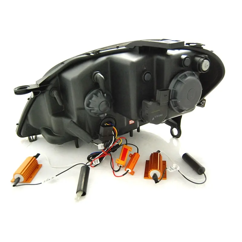 Frontlykter Mercedes-Benz M-Klasse (W164) 2005-2007 TUBE LIGHT BLACK SEQ – bilde 5