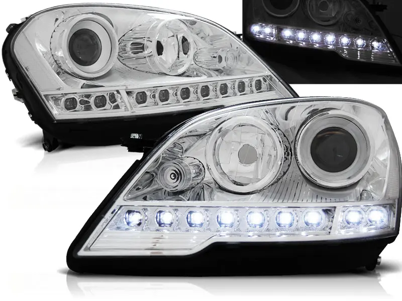 Frontlykter Mercedes-Benz M-Klasse (W164) 2008~ DAYLIGHT CHROME