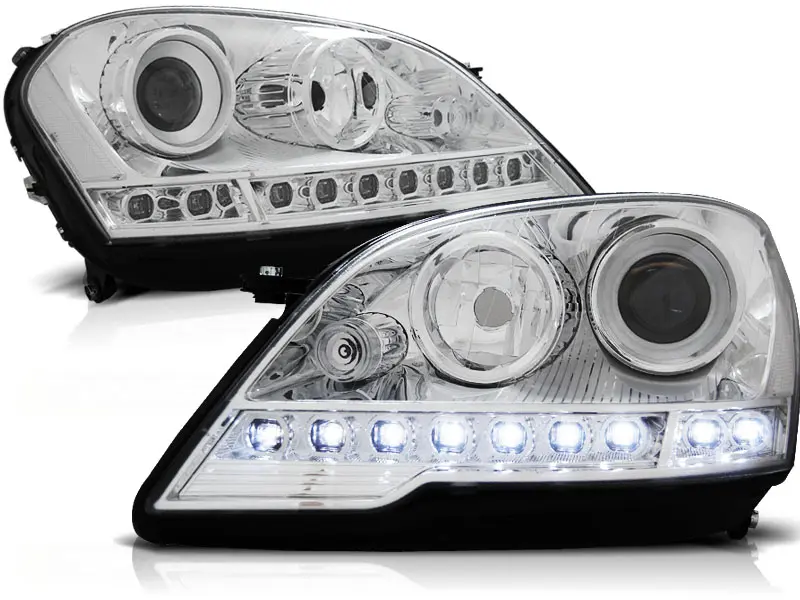 Frontlykter Mercedes-Benz M-Klasse (W164) 2008~ DAYLIGHT CHROME – bilde 3