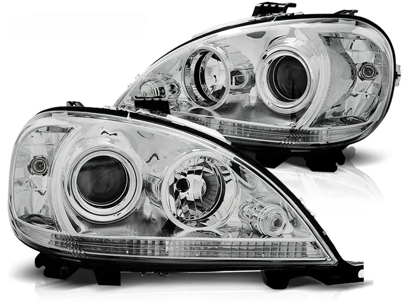 Frontlykter Mercedes-Benz ML (W163) Facelift 2001 - 2005 CHROME