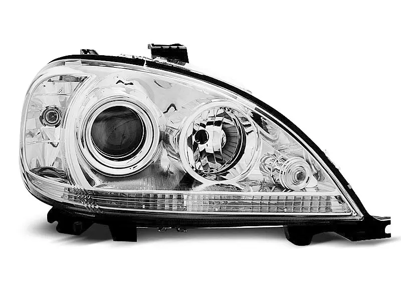 Frontlykter Mercedes-Benz ML (W163) Facelift 2001 - 2005 CHROME – bilde 2