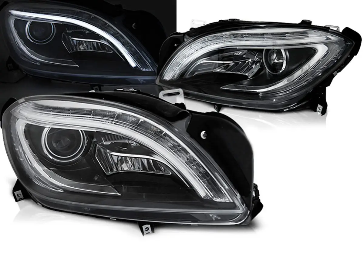 Frontlykter Mercedes-Benz ML (W166) 2011 - 2015 │ BLACK LED