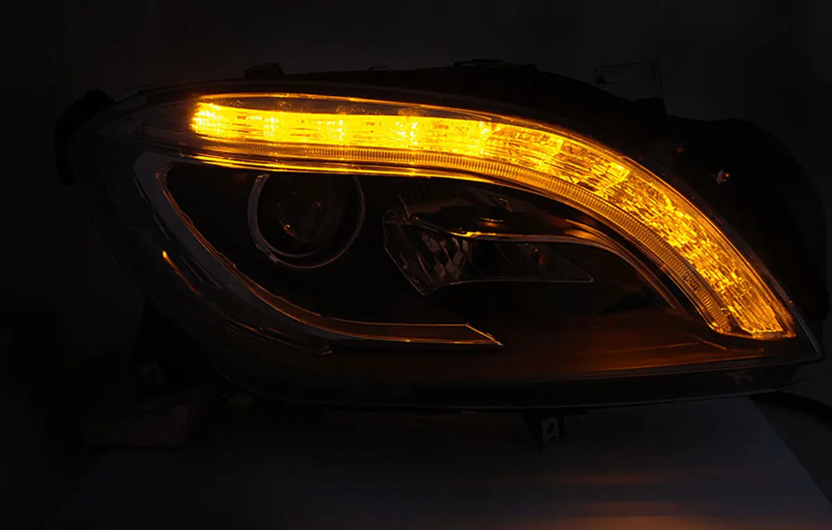 Frontlykter Mercedes-Benz ML (W166) 2011 - 2015 │ BLACK LED – bilde 3
