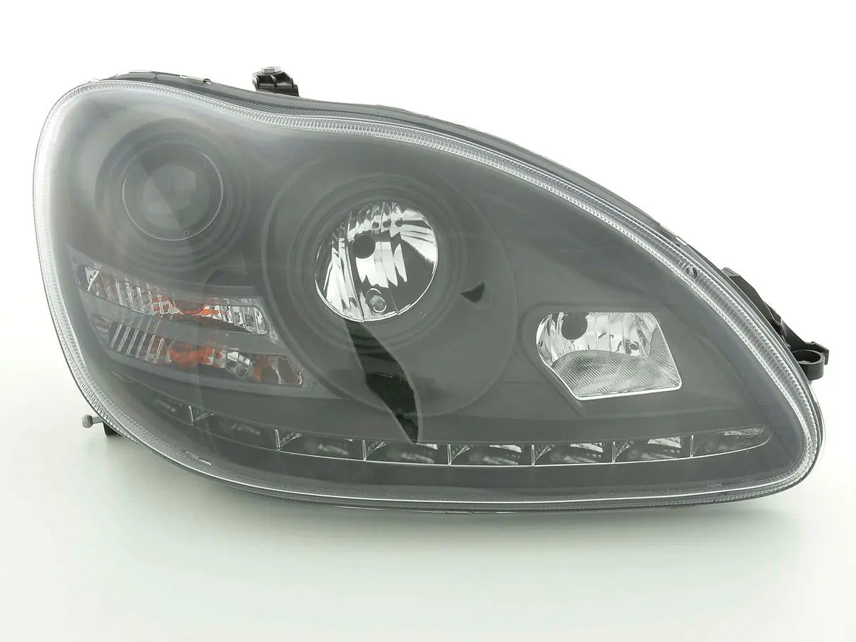 Frontlykter Mercedes-Benz S-Klasse (W220) 1998-2005 DAYLIGHT BLACK – bilde 2