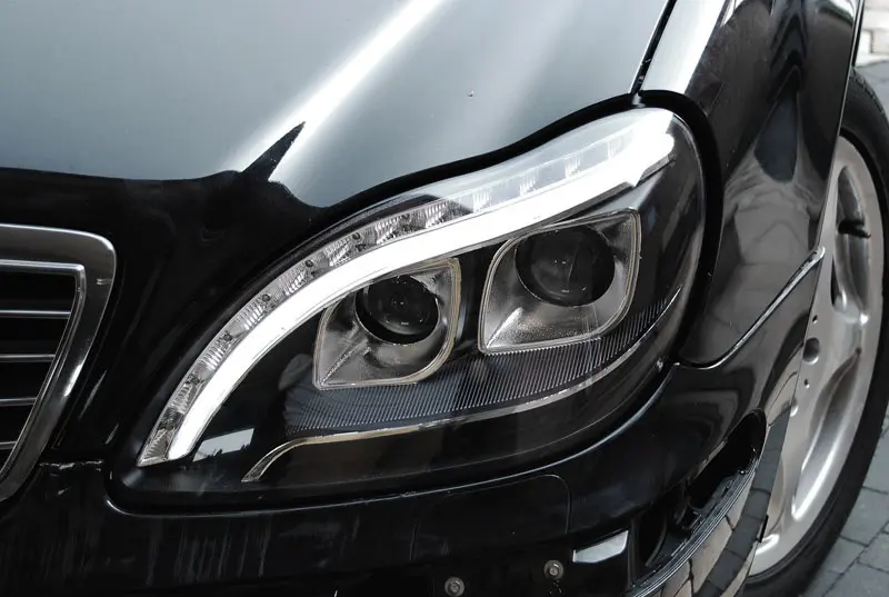 Frontlykter Mercedes-Benz S-Klasse (W220) 1998-2005 TUBE LIGHT BLACK – bilde 6