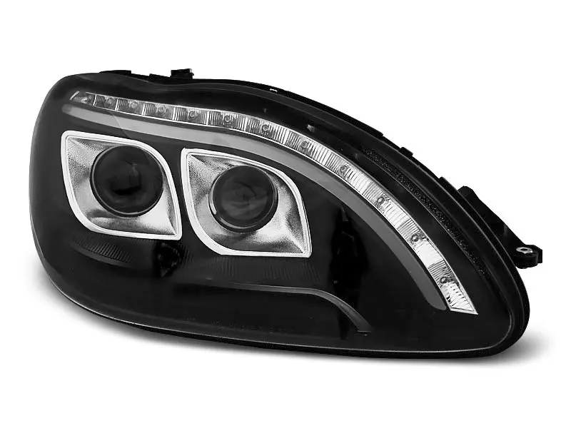 Frontlykter Mercedes-Benz S-Klasse (W220) 1998-2005 TUBE LIGHT BLACK – bilde 7
