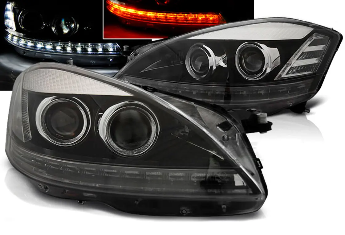 Frontlykter Mercedes-Benz S-Klasse (W221) 2005-2009 XENON DAYLIGHT BLACK – bilde 2