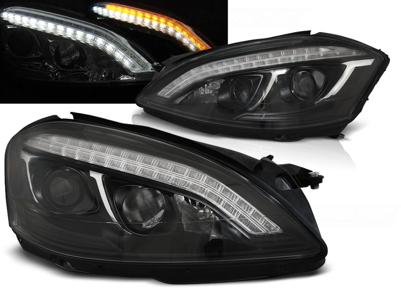 Frontlykter Mercedes-Benz S-Klasse (W221) 2005-2009 XENON DAYLIGHT BLACK