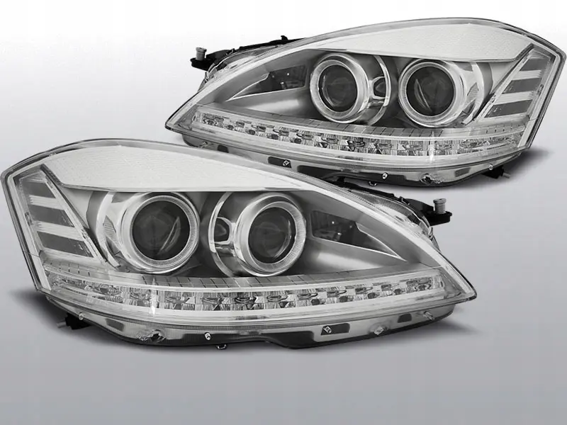 Frontlykter Mercedes-Benz S-Klasse (W221) 2005-2009 XENON DAYLIGHT CHROME – bilde 2