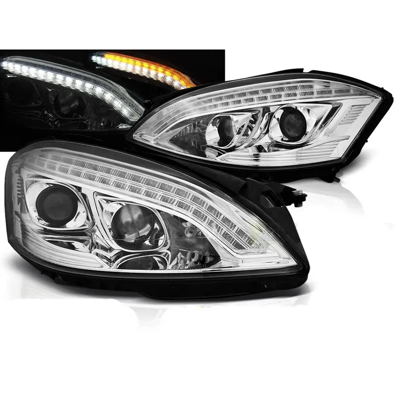 Frontlykter Mercedes-Benz S-Klasse (W221) 2005-2009  XENON DAYLIGHT CHROME