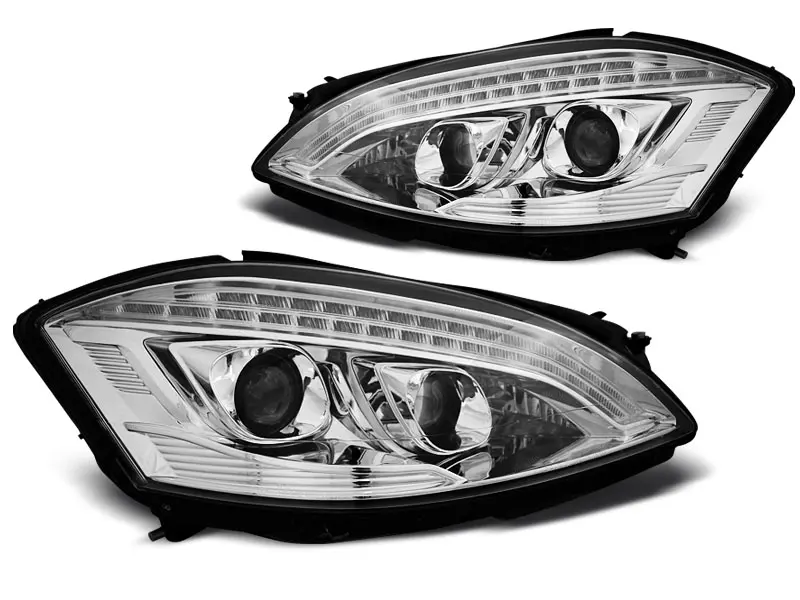 Frontlykter Mercedes-Benz S-Klasse (W221) 2005-2009  XENON DAYLIGHT CHROME – bilde 5