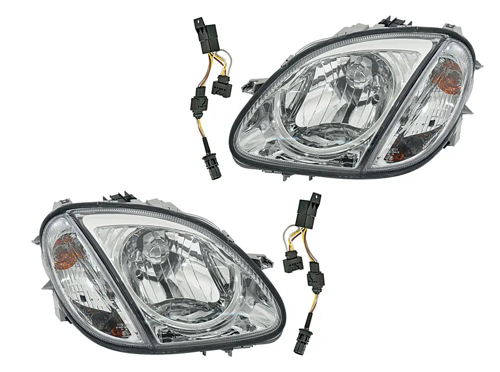 Frontlykter Mercedes-Benz SLK (R170) 1996-2004 CHROME – bilde 2
