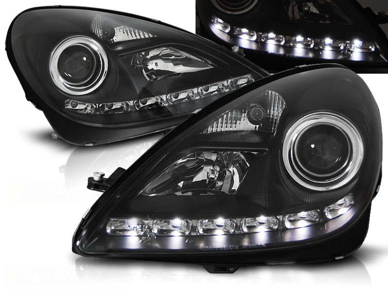 Frontlykter Mercedes-Benz SLK (R171) 2004-2011 DAYLIGHT BLACK