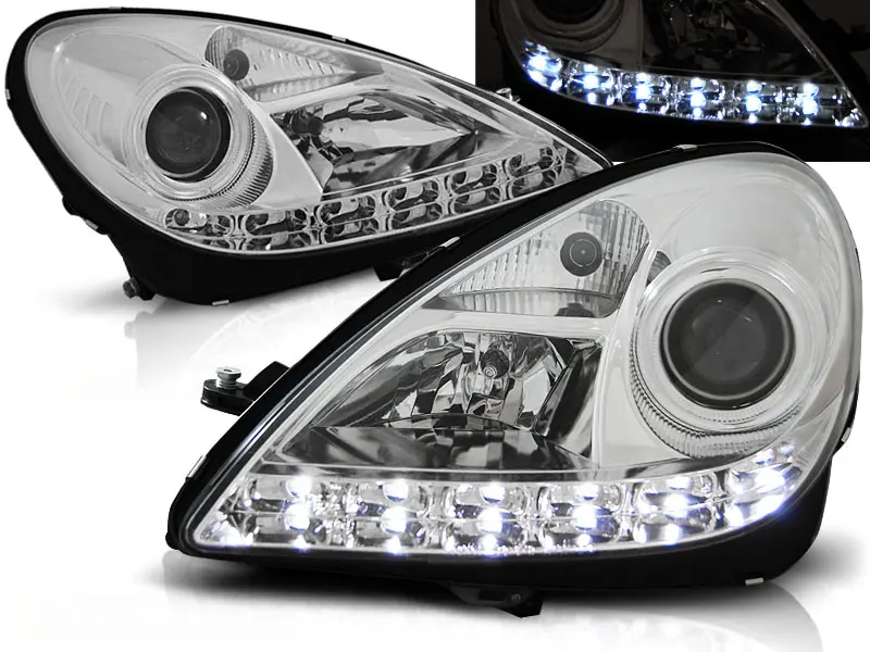 Frontlykter Mercedes-Benz SLK (R171) 2004-2011 DAYLIGHT CHROME
