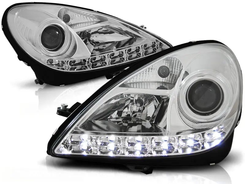Frontlykter Mercedes-Benz SLK (R171) 2004-2011 DAYLIGHT CHROME – bilde 3