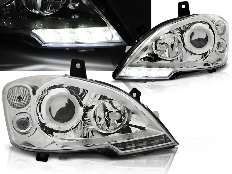 Frontlykter Mercedes-Benz Vito (W639) / Viano (W639) Facelift 2010 - 2014 │ TRUE DRL CHROME