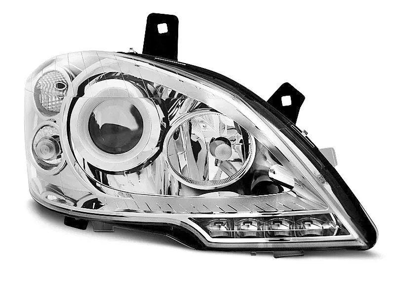 Frontlykter Mercedes-Benz Vito (W639) / Viano (W639) Facelift 2010 - 2014 │ TRUE DRL CHROME – bilde 6