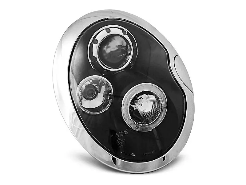 Frontlykter MINI COOPER 2001-2004 ANGEL EYES BLACK – bilde 2