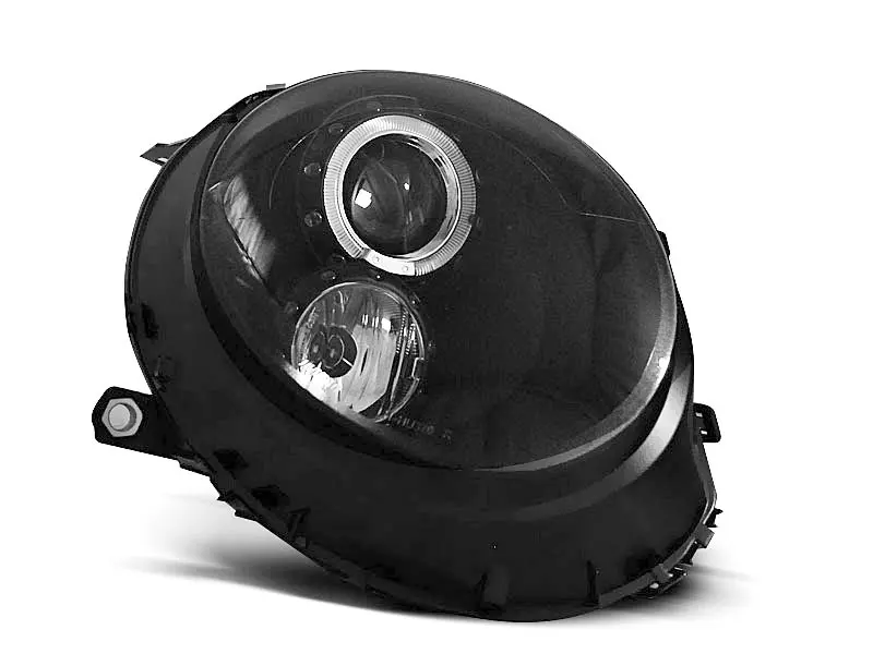 Frontlykter MINI COOPER 2006-2014 ANGEL EYES BLACK – bilde 2