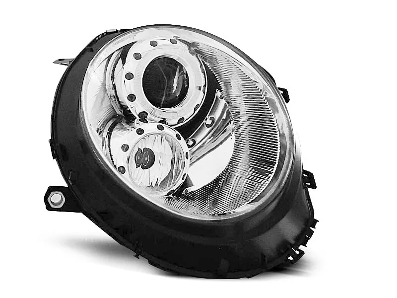 Frontlykter MINI COOPER 2006-2014 ANGEL EYES CHROME – bilde 2