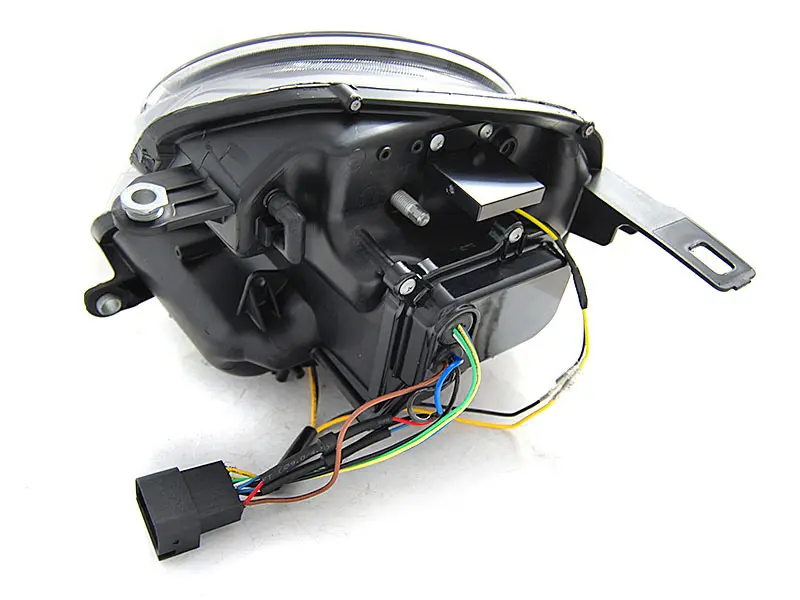 Frontlykter MINI COOPER 2006-2014 TUBE LIGHT BLACK LED HID – bilde 4