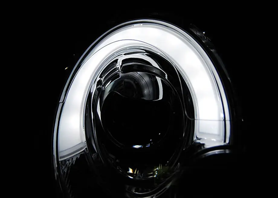 Frontlykter MINI COOPER 2006-2014 TUBE LIGHT BLACK – bilde 3