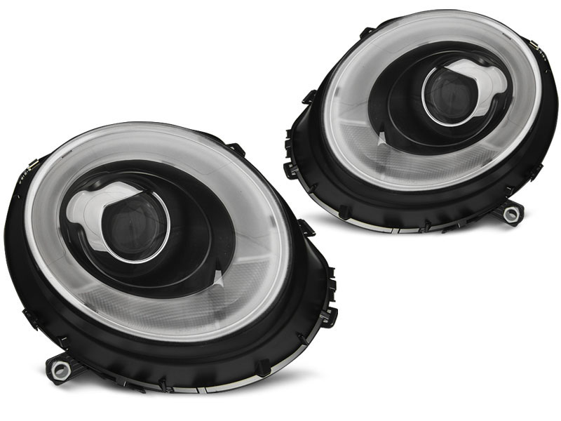 Frontlykter MINI COOPER 2006-2014 TUBE LIGHT BLACK – bilde 5