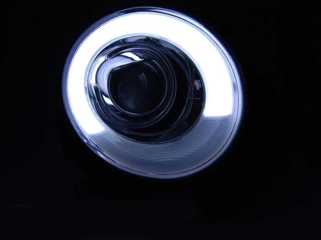 Frontlykter MINI COOPER 2006-2014 TUBE LIGHT CHROME – bilde 2