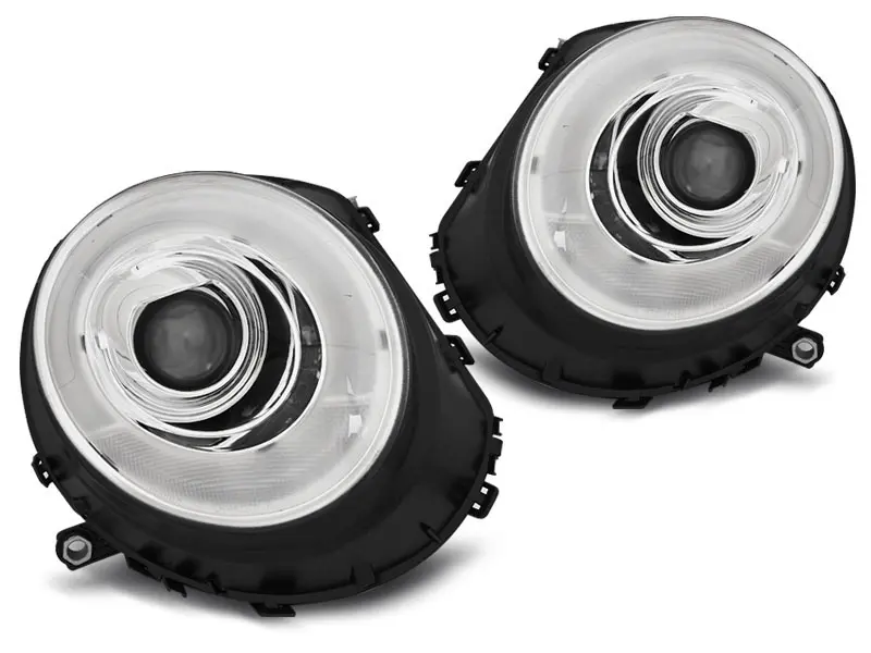 Frontlykter MINI COOPER 2006-2014 TUBE LIGHT CHROME – bilde 5