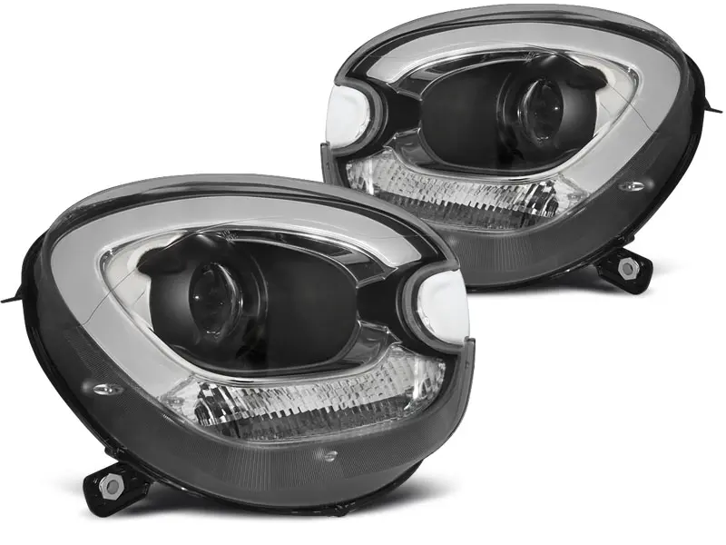 Frontlykter MINI COOPER COUNTRYMAN (R60/R61) 2010-2014 TUBE LIGHT BLACK – bilde 4