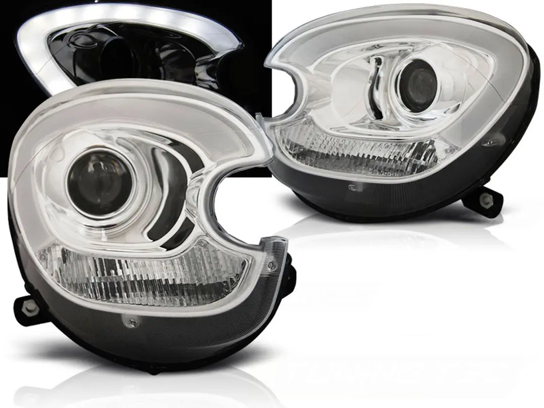 Frontlykter MINI COOPER COUNTRYMAN (R60/R61) 2010-2014 XENON TUBE LIGHT CHROME