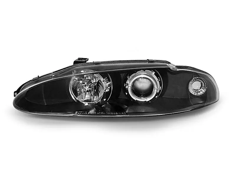 Frontlykter MITSUBISHI ECLIPSE 1995-1996 ANGEL EYES BLACK – bilde 3