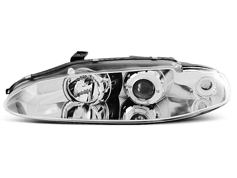 Frontlykter MITSUBISHI ECLIPSE 1995-1996 ANGEL EYES CHROME – bilde 2