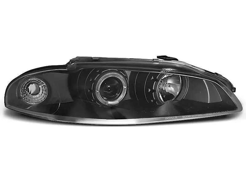 Frontlykter MITSUBISHI ECLIPSE 1997-1998 ANGEL EYES BLACK – bilde 3