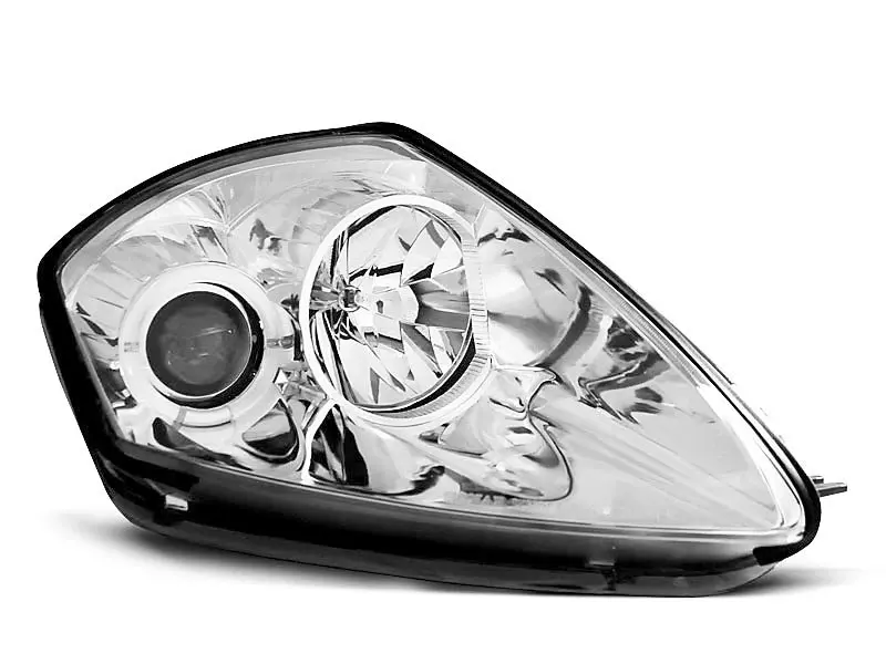 Frontlykter MITSUBISHI ECLIPSE (D50) 2000-2005 ANGEL EYES CHROME – bilde 2