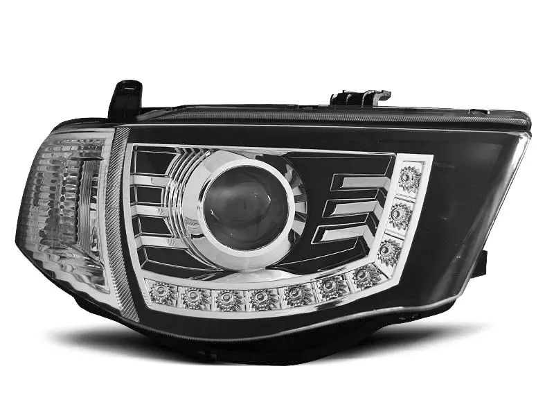 Frontlykter MITSUBISHI L200 2006-2010 DAYLIGHT BLACK – bilde 2